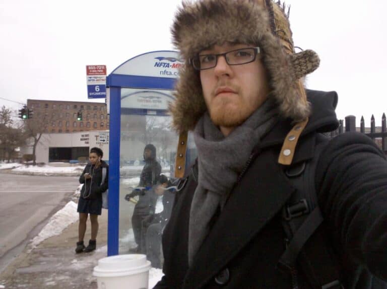 stylish man winter
