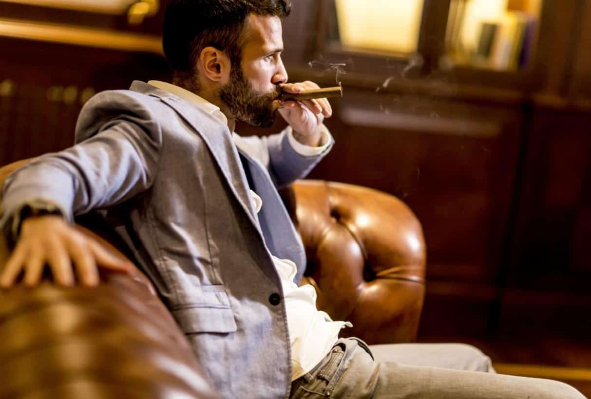 man cigar stylish