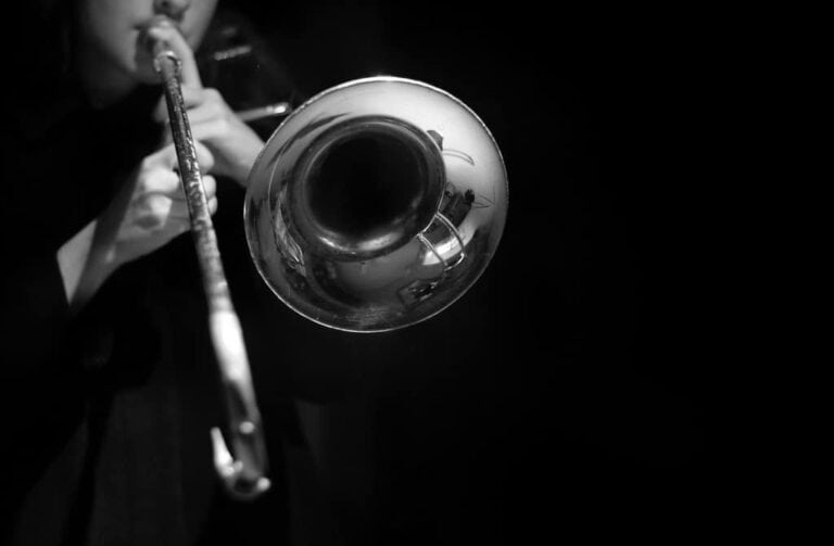 person playing trumpet