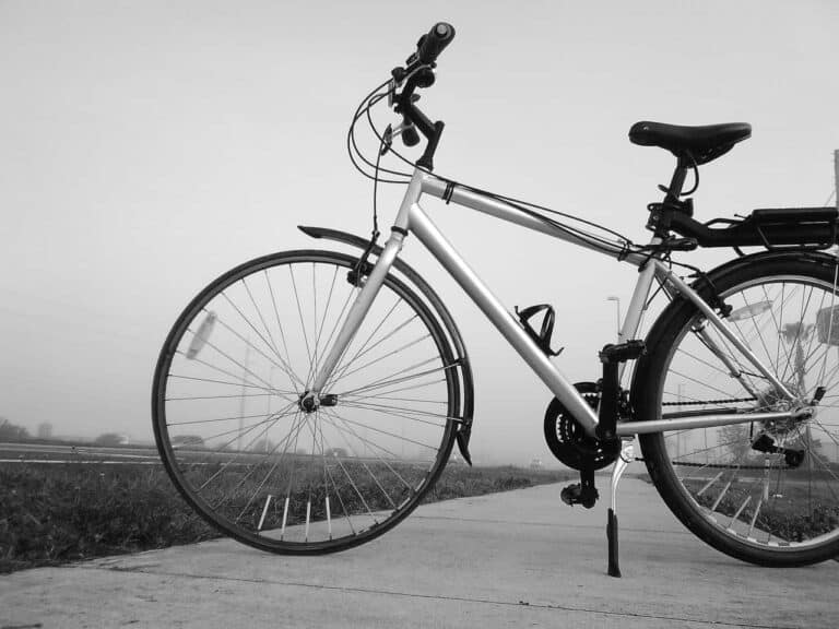 hybrid bike outside