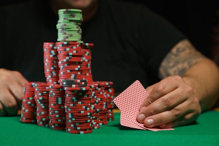 stack casino chips