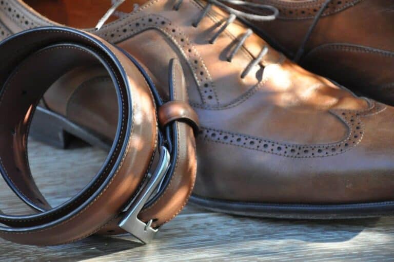 shoes and belt