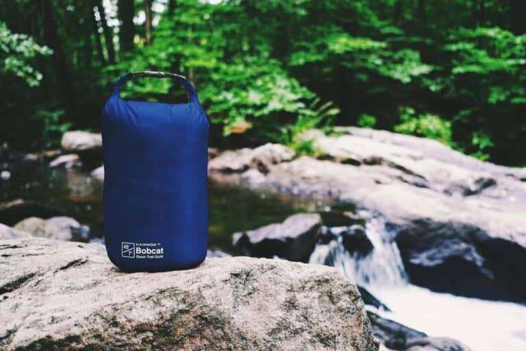 bobcat outdoor blanket blue 2