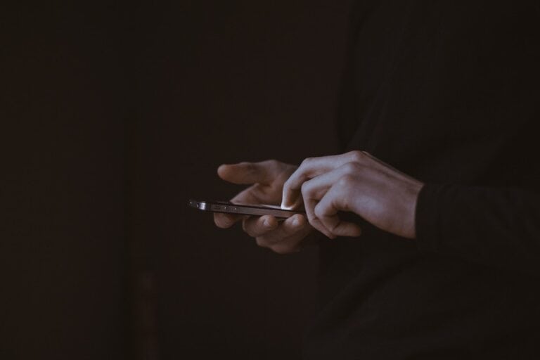 man using cell phones