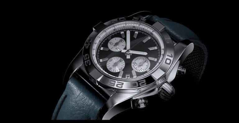 black fancy watch