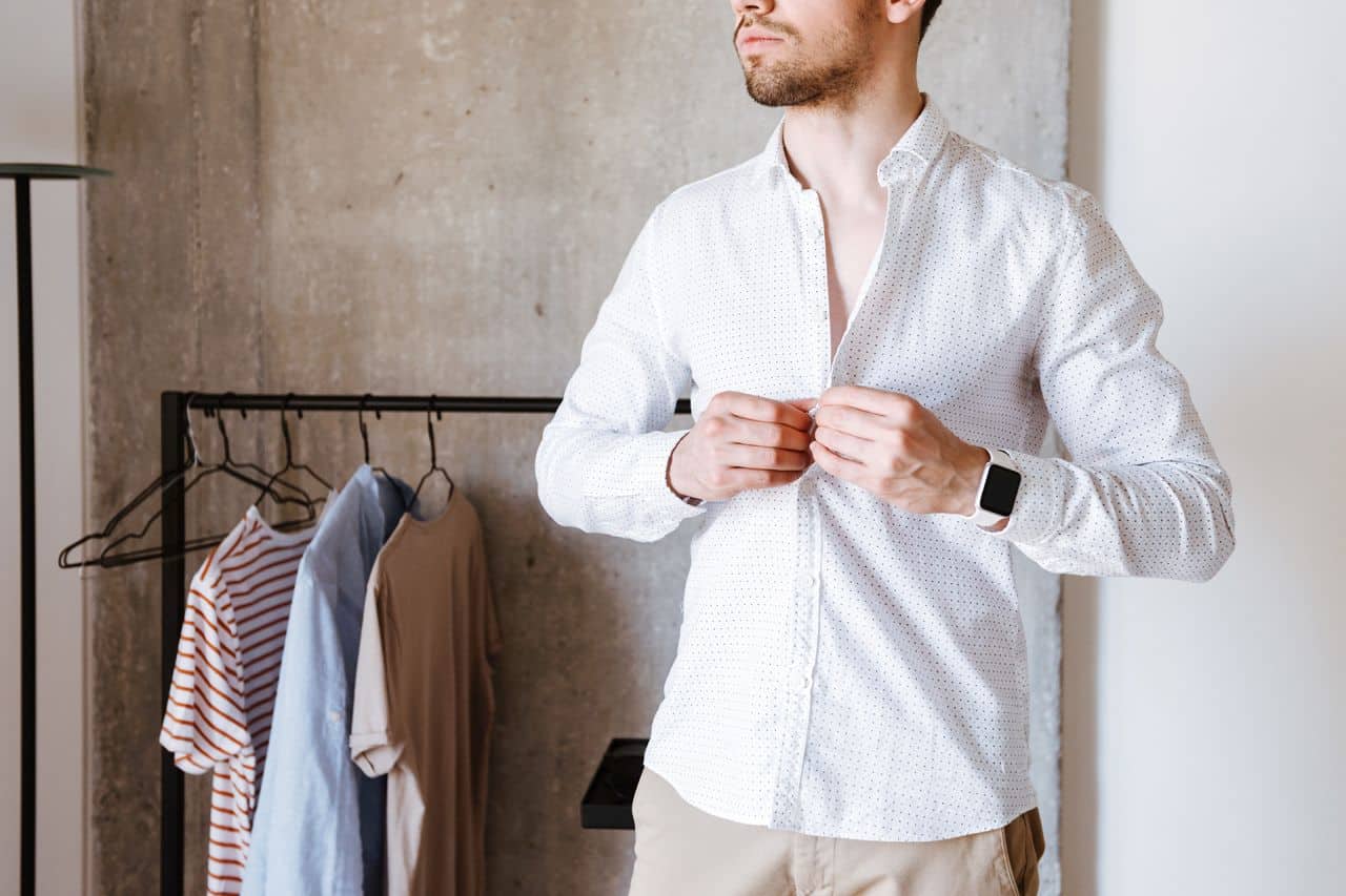 Element Pure – AI Tailored Shirt 2 elementpure Cropped image of a man in whit 251860936