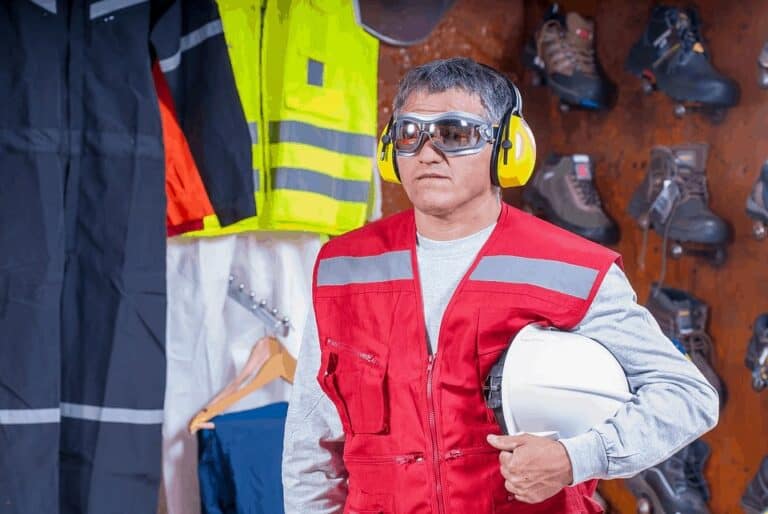 person wearing goggles
