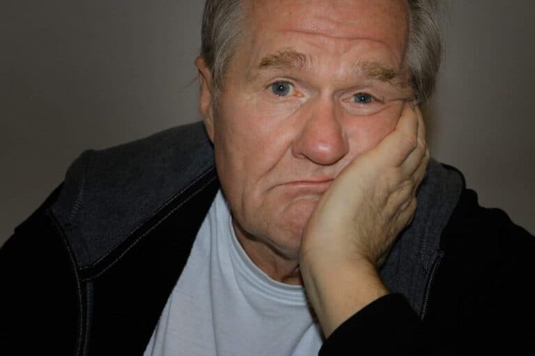 old man gray hair