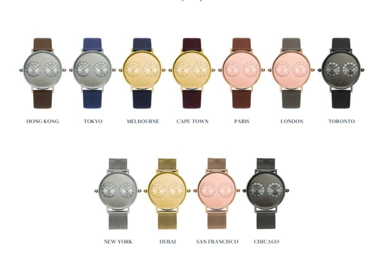 J.Hathaway Janus Dial Dual Time Zone Watches 1