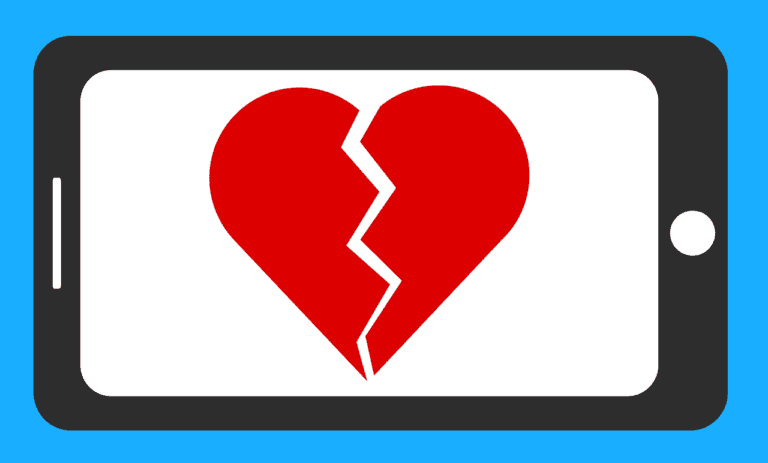 broken heart screen