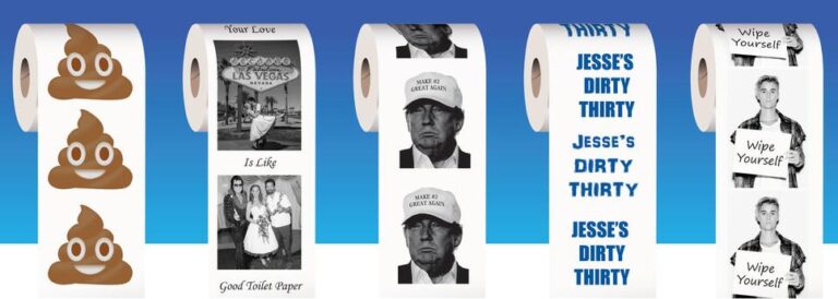 custom printed toilet paper