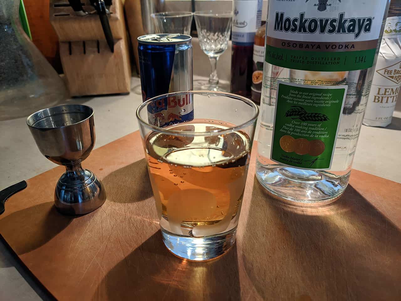 vodka redbull mixed drink