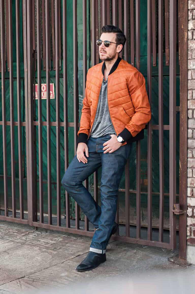 red cotton denim jeans