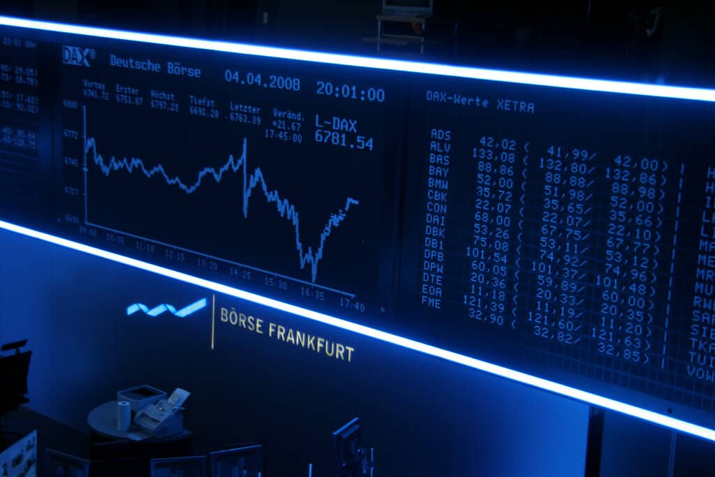 stock trading screen