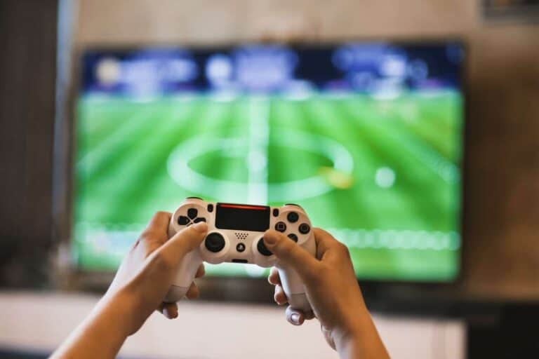 playing video games