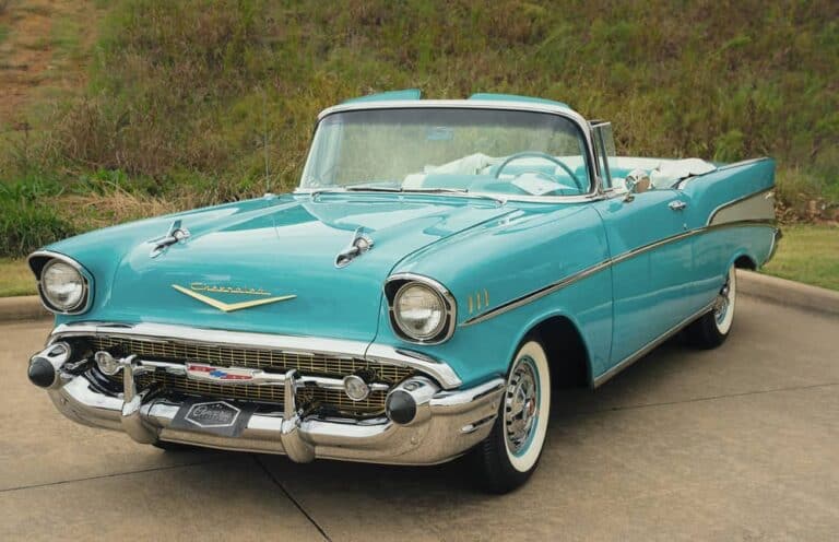 classic blue car