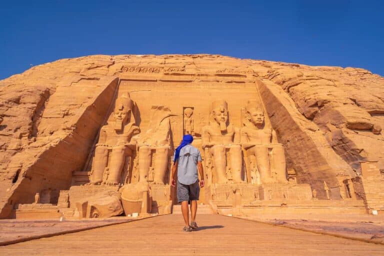 standing in egypt