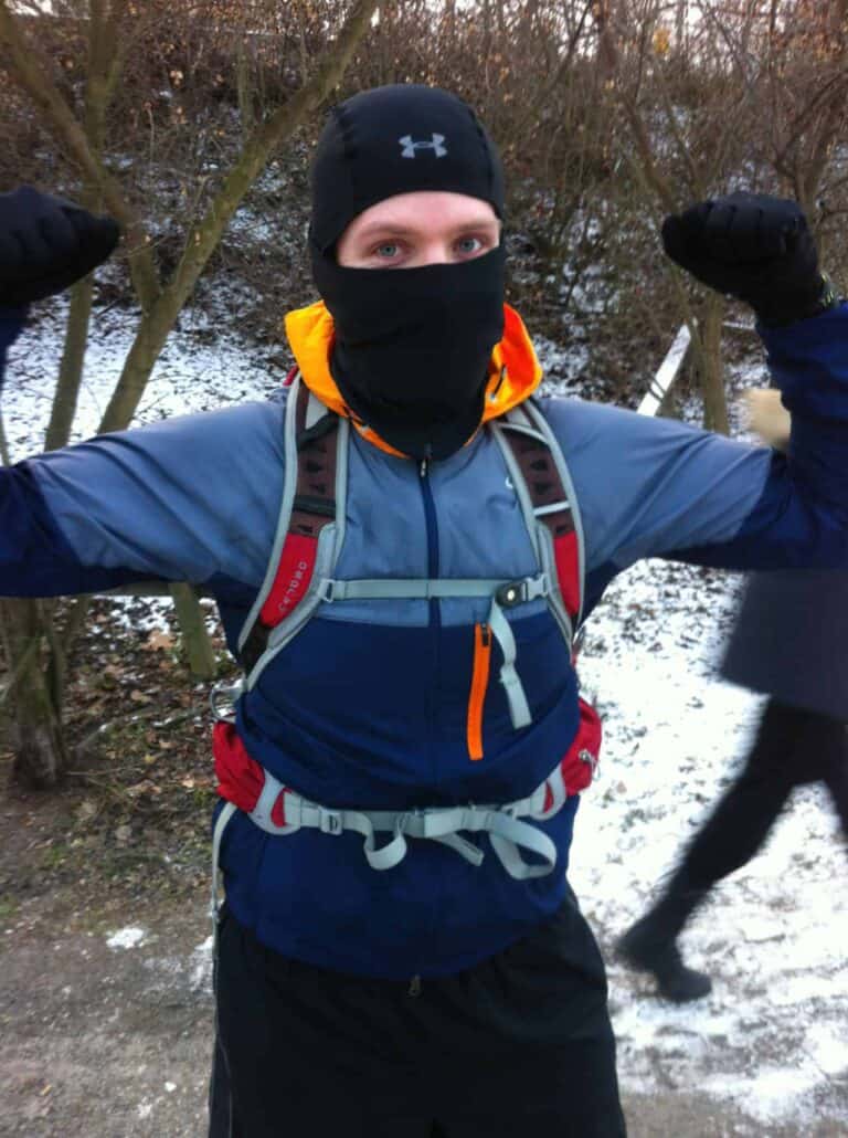 person wearing under armour