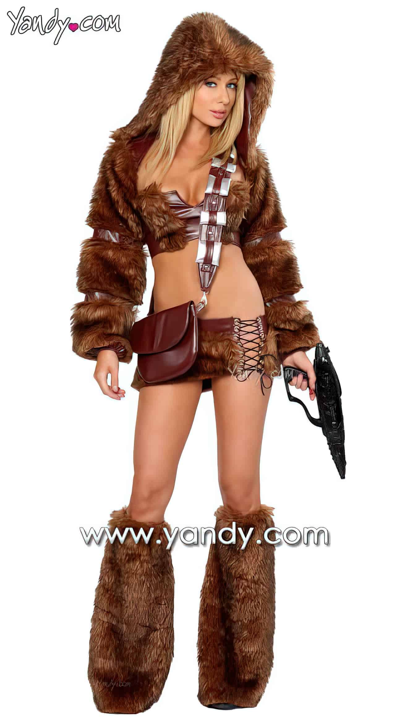 Sexy Star Wars Halloween Costumes For Women 2 Sexy Chewbacca Costume3 upscaled