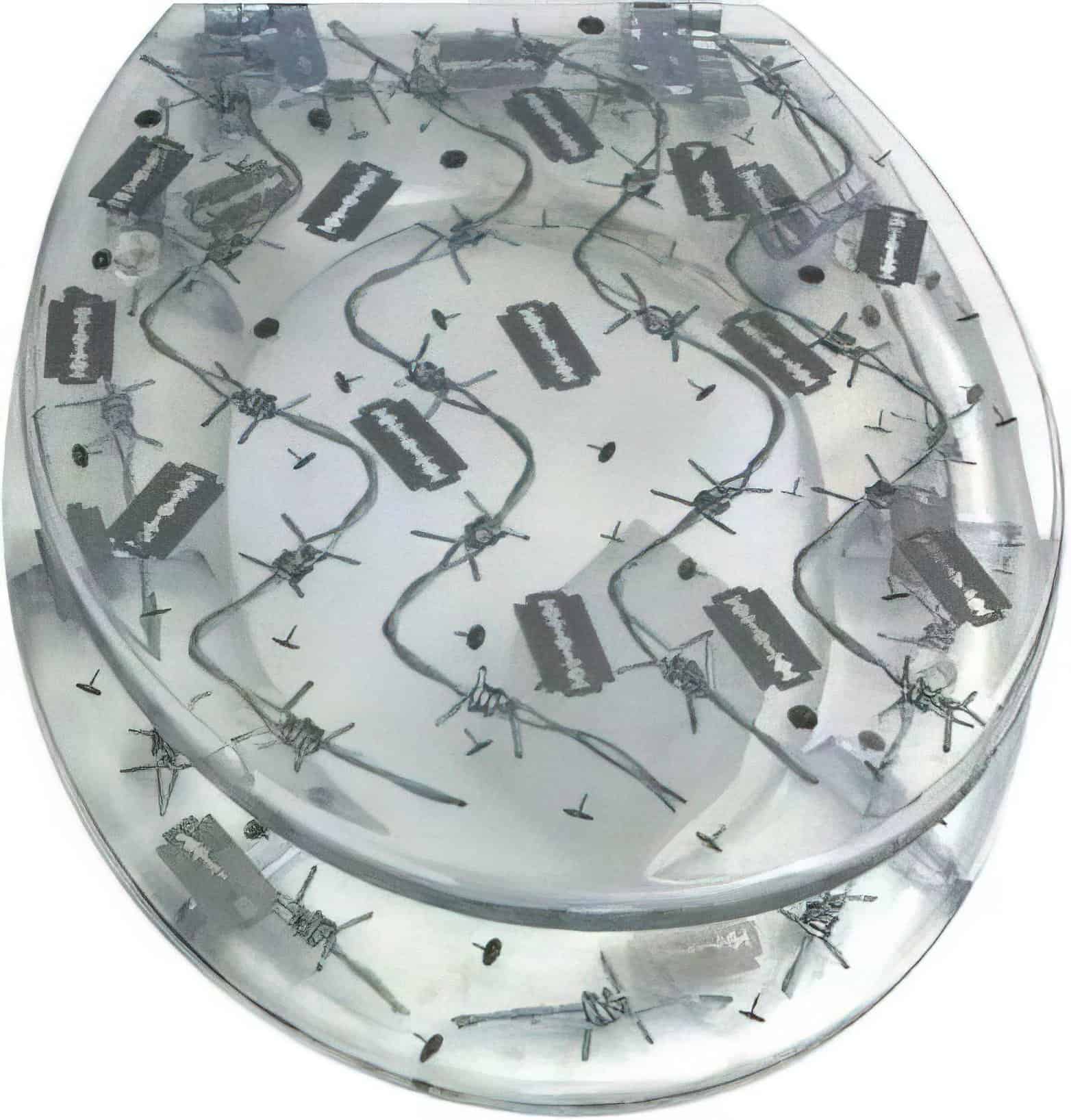 barbwire toilet seat cover
