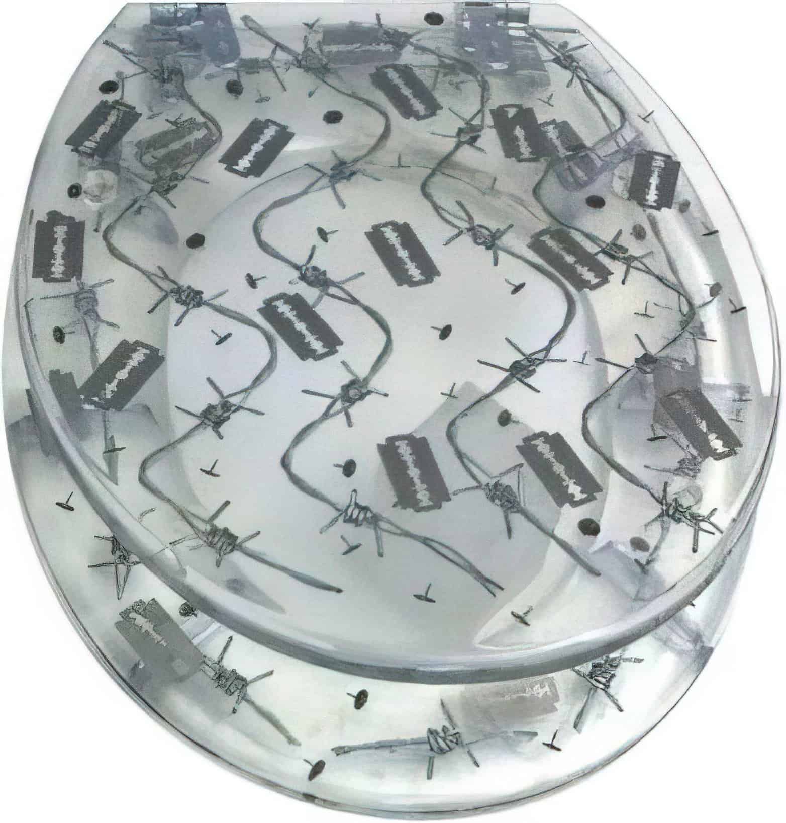 Toilet Seats- The Bane of Man's Existence, or a Wacky Man Accessory? 5 barbwire toilet seat cover