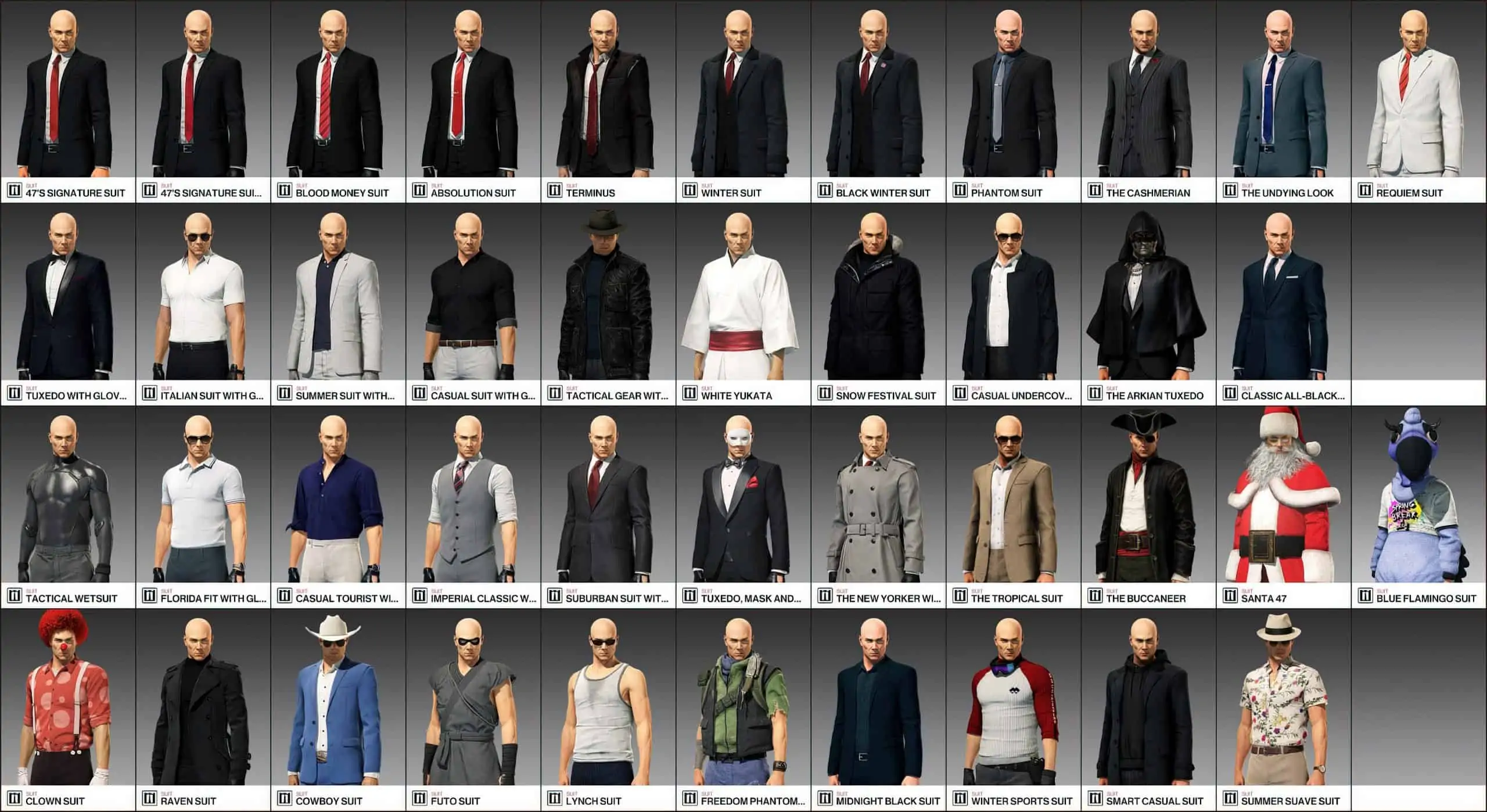The History of the Hitman Suit: Wiki, Where to Buy, and More 5 entire hitman clothing options