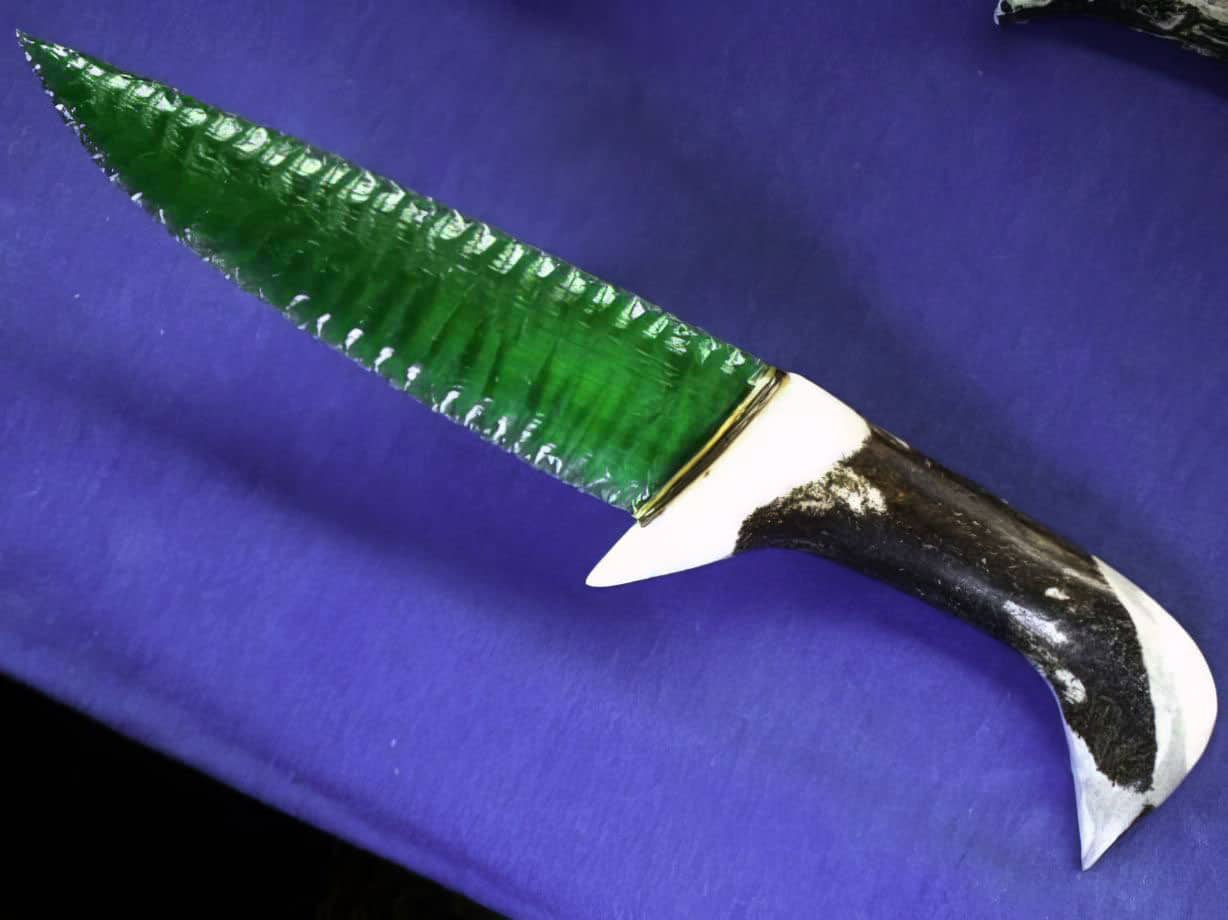 green fiber optic knife