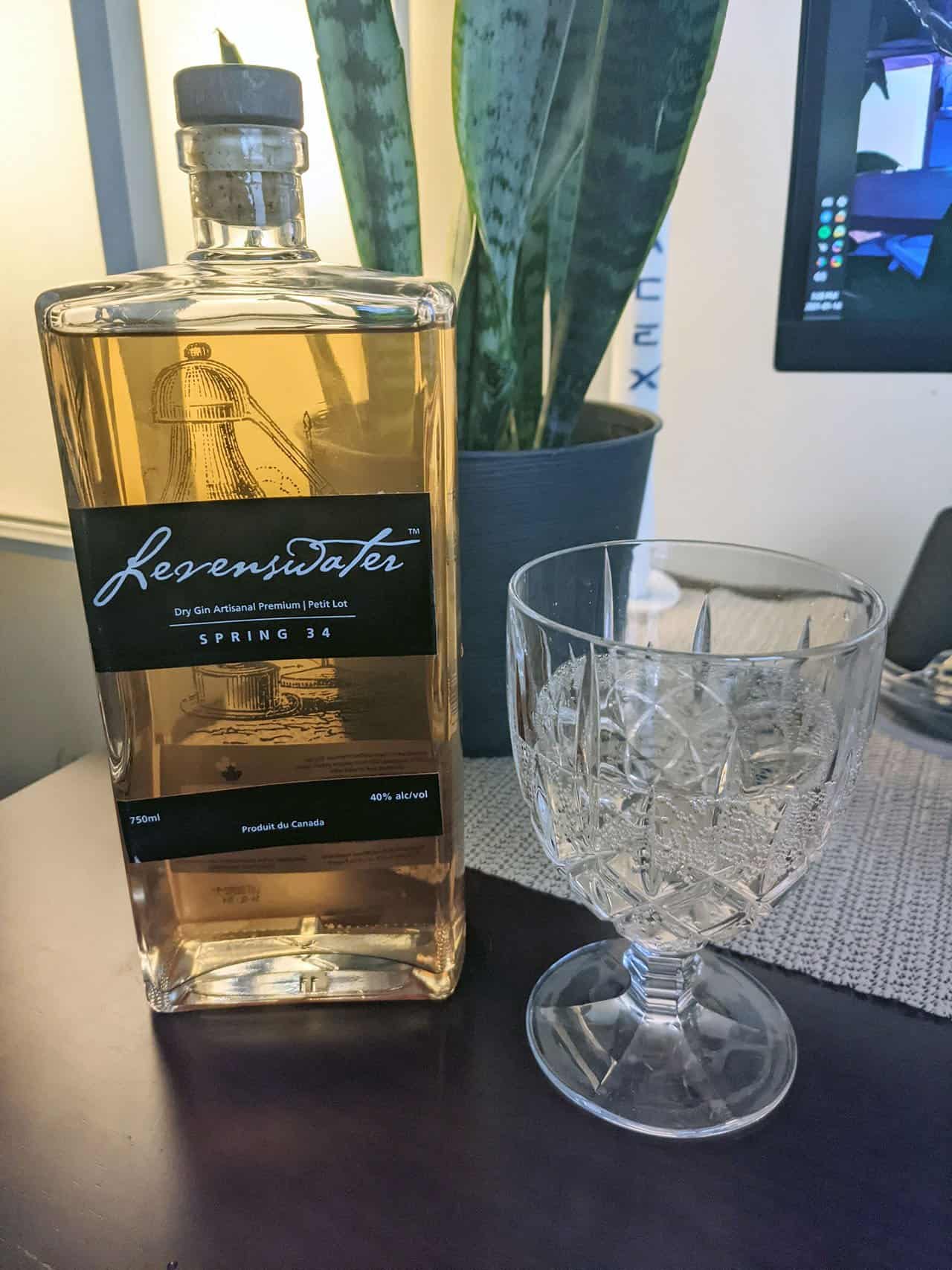 Levenswater Gin: Spring 34 Review 2 levenswater gin bottle