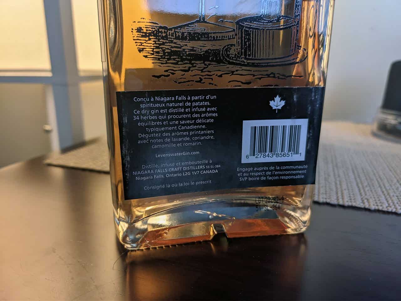 Levenswater Gin: Spring 34 Review 4 levenswater gin label