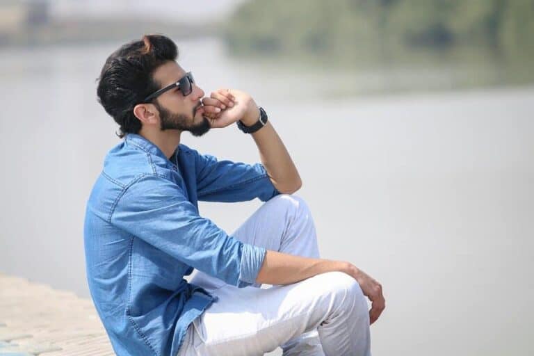 very stylish indian man