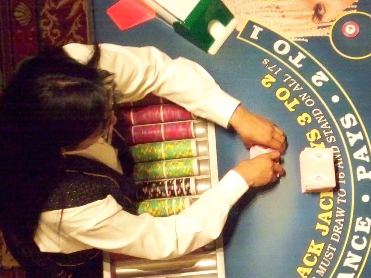 woman doing things with cards upscaled