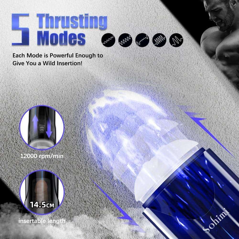 The New Favorite Sex Toy for Men 4 5 thrusting modes