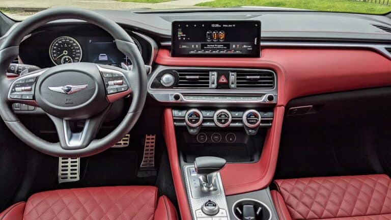 2022 Genesis G70 Red Interior