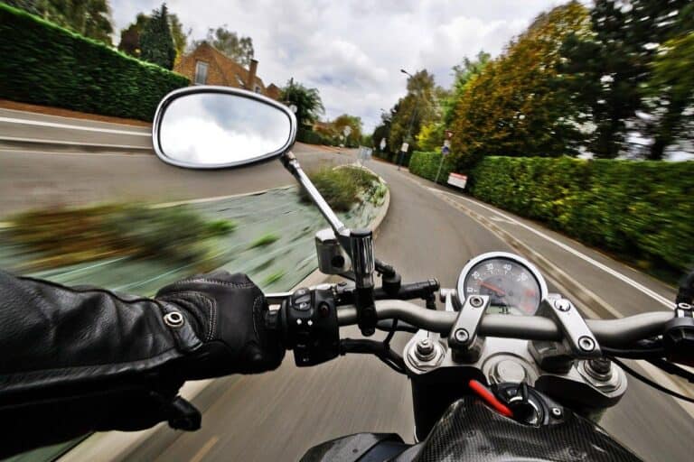 person riding motorcycle