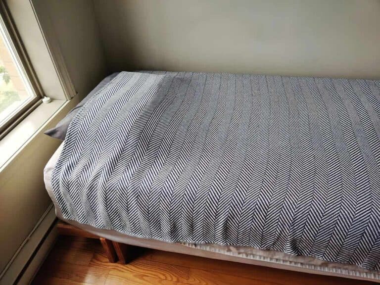 woven blanket from american blossom