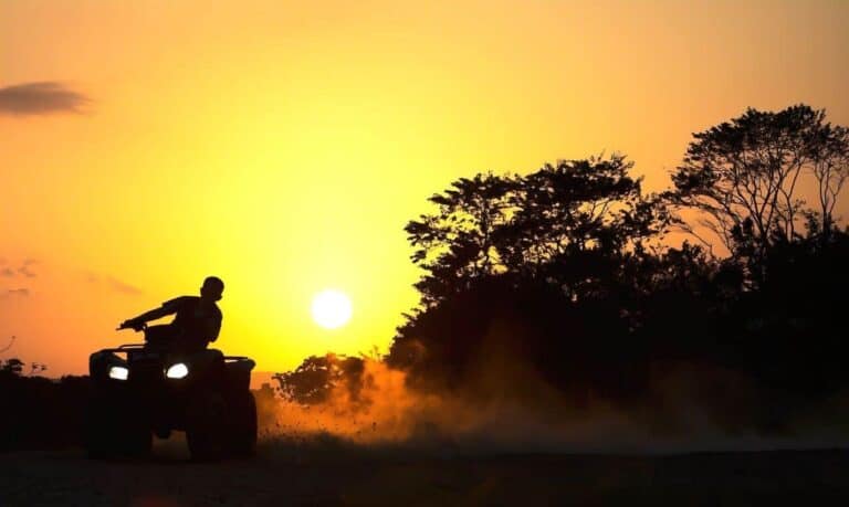 man on atv