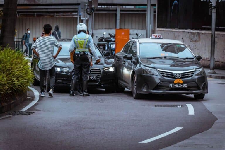 taxi car crash