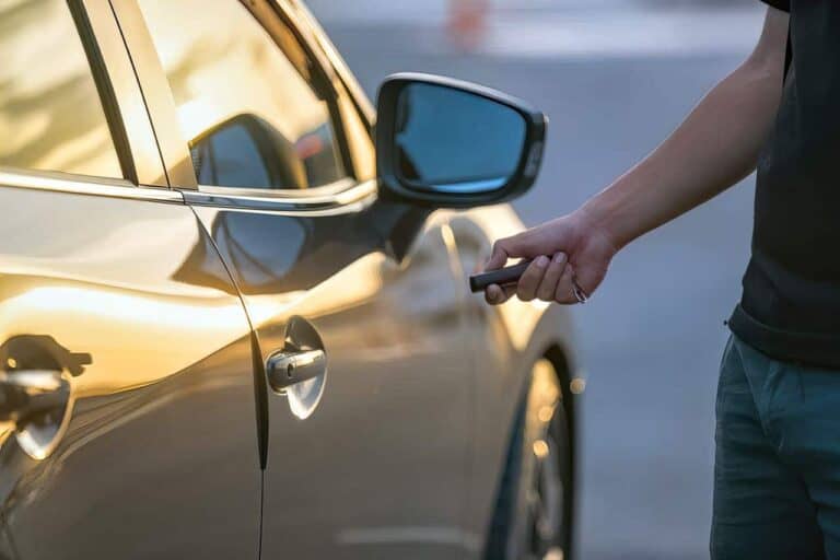 unlocking a car