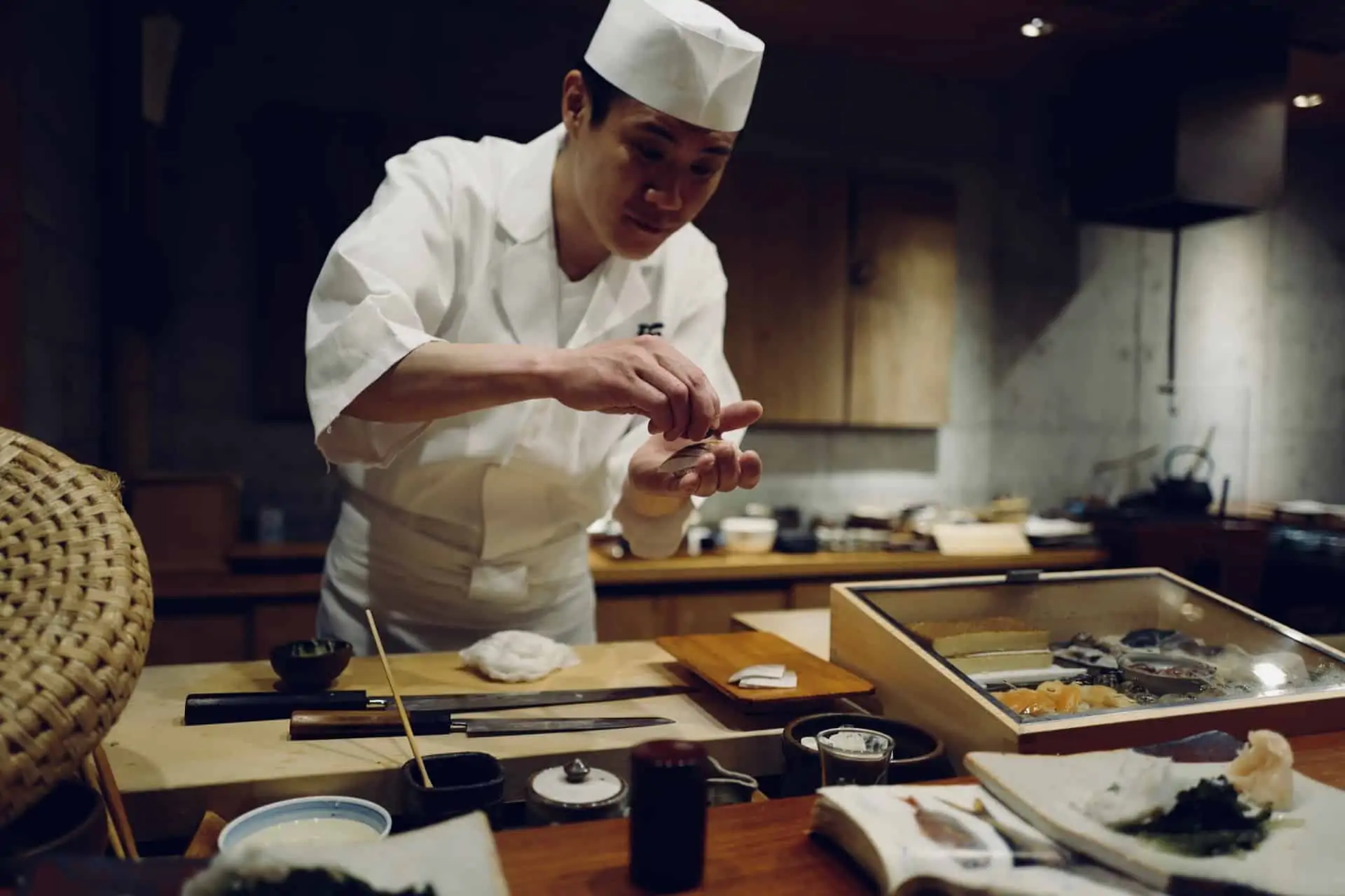 Japanese chef sushi