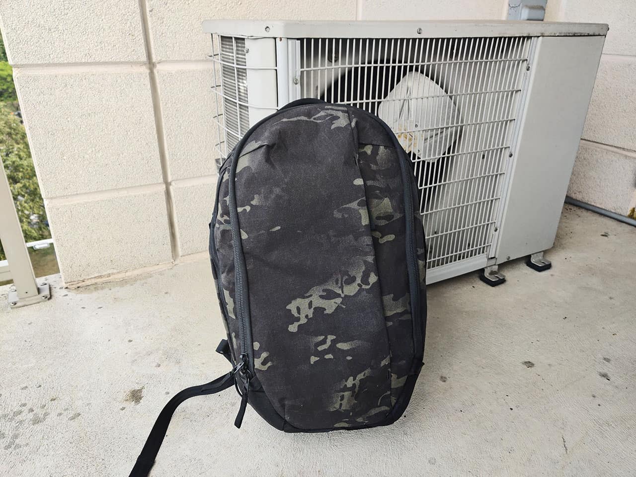 Able Carry Max Backpack outside wide