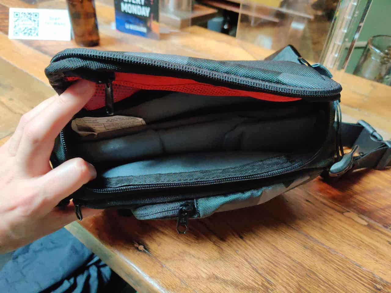 Hex Ranger Glacier Camo Camera Mini Sling Review 3 Hex Ranger Glacier Camo Camera Mini Sling inside