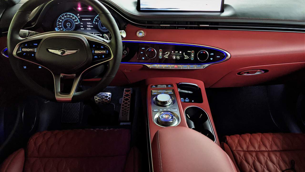 2022 Genesis GV70 interior