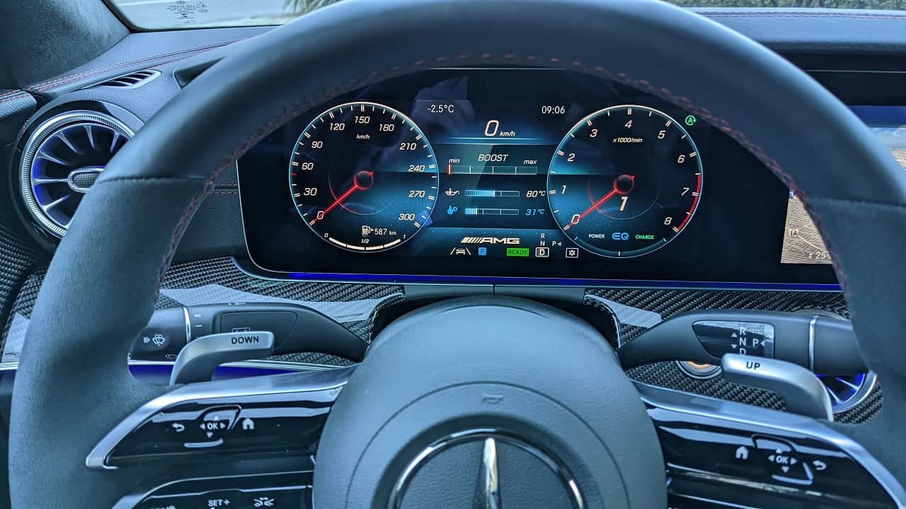 2022 Mercedes AMG E 53 4MATIC gauge cluster