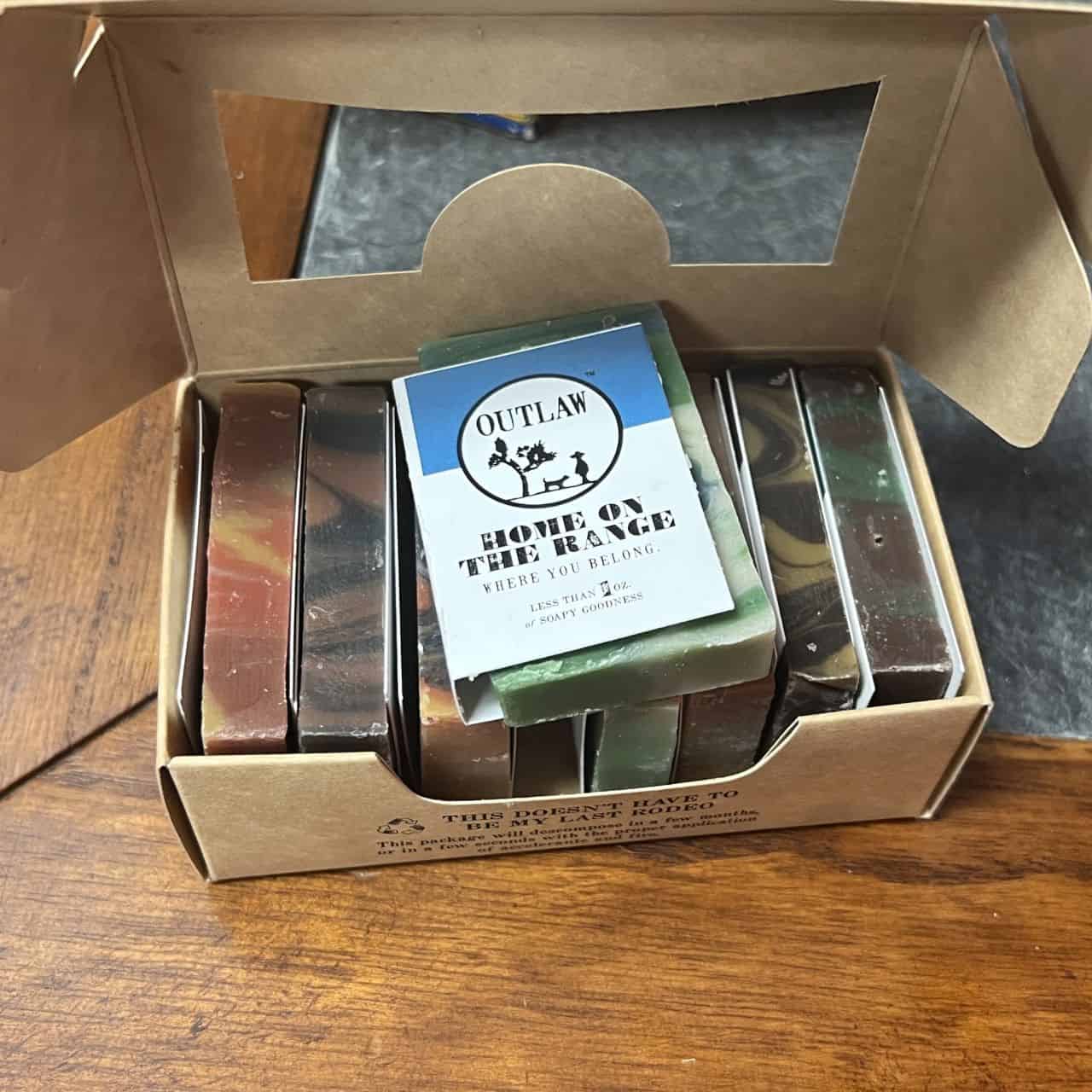 A Detailed Outlaw Soap Subscription Box Review 2 Handmade Soap Sample Set HOME