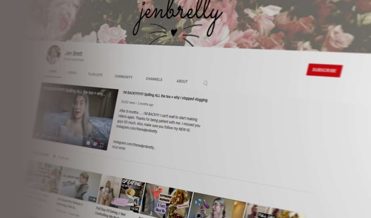 Jenbretty YouTube channel