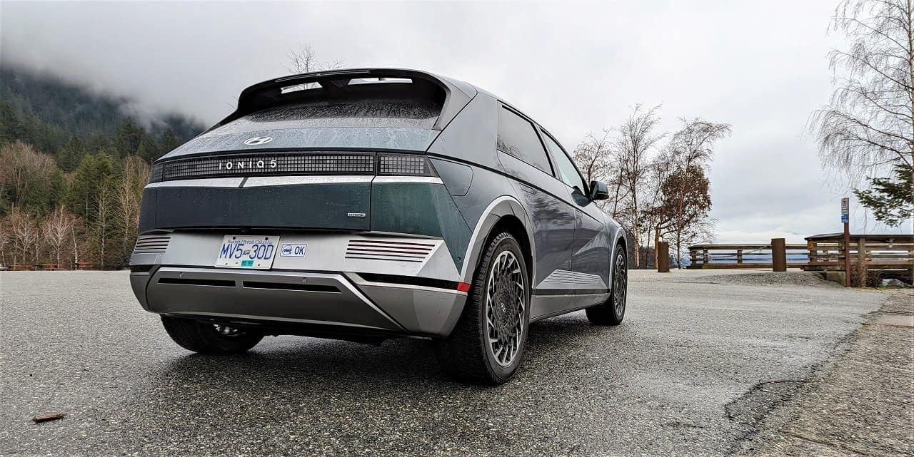 The Most Comprehensive 2022 Hyundai Ioniq 5 Review: Specs, Prices, & Pictures 17 2022 Hyundia Ioniq 5 rear three quarters