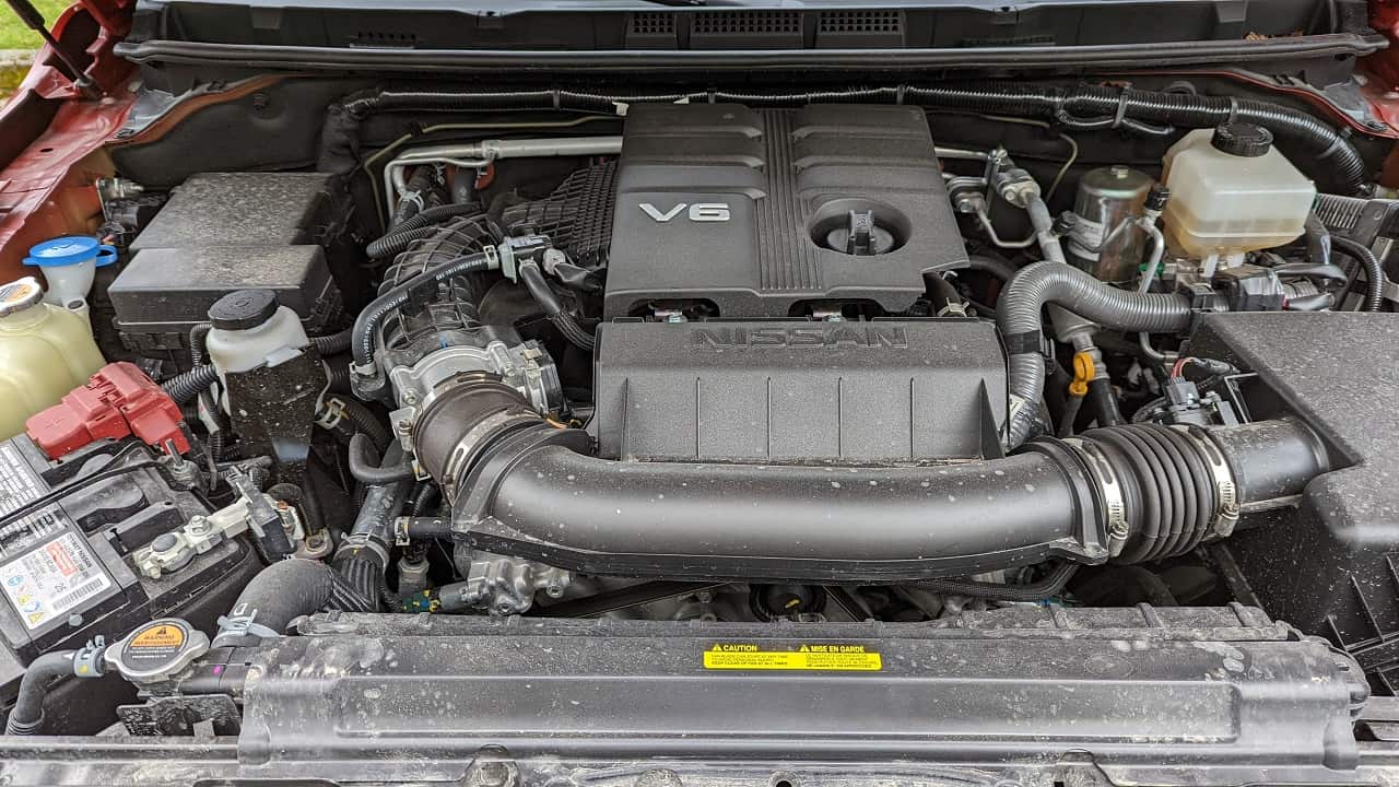 2022 Nissan Frontier engine