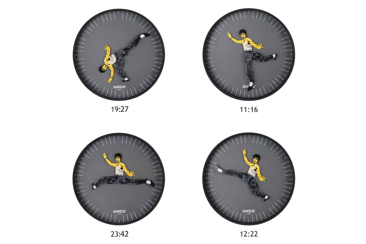 bruce lee clock in action