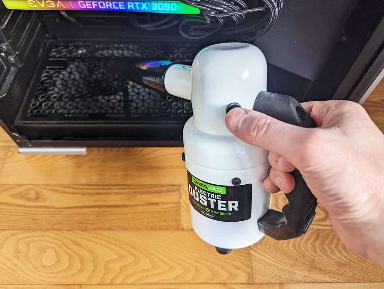 using canless air duster