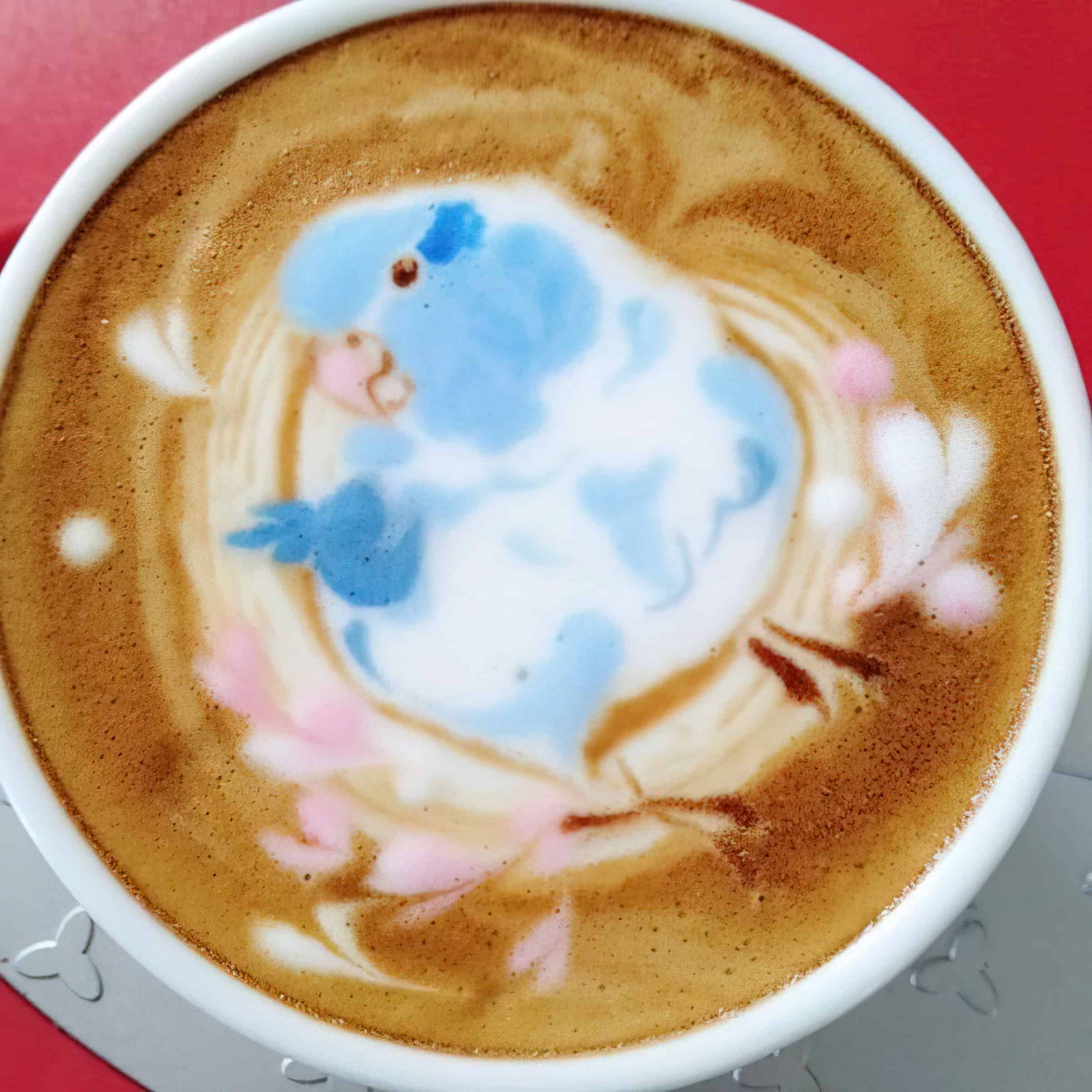 coffee drawing of bird